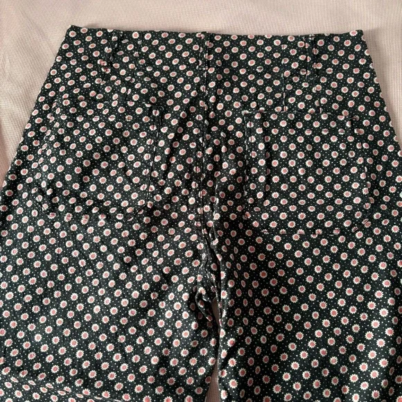 Maeve by Anthropologie The Colette Cropped Wide-Leg Pants Size 32 patterned - Picture 7 of 11